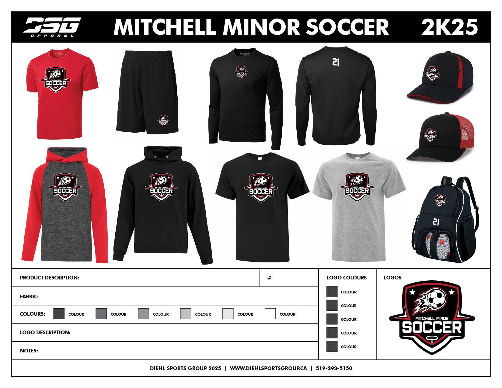 Mitchell Minor Soccer Gear